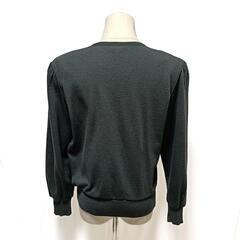 Leilian レリアン 美品 上質なウールトップス シックなダークグレー 9 レディースの画像