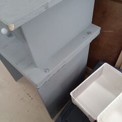 *お値段見直しました★ジモティ割あり★  作業台 ブルー W60×D42×H90.5 クリーニング済み TC7975の画像