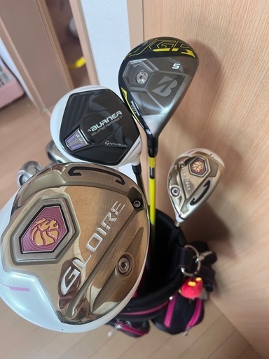 レディース ゴルフウッドセット カバー付き