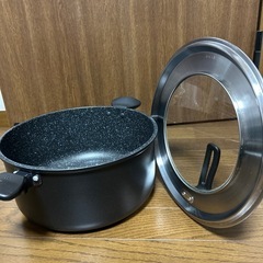 蓋付き深型鍋　約29センチ　