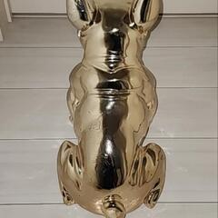 金箔金運フレンチブルドッグ置物の画像