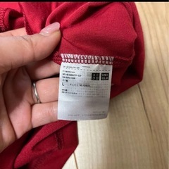 UNIQLO 無地Tシャツ 赤 Lサイズ 還暦の画像