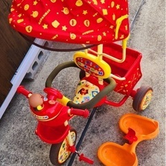 アンパンマン 三輪車 サンシェードの中古が安い！激安で譲ります