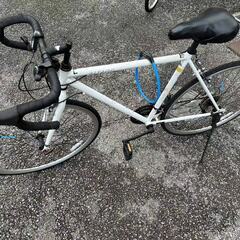 【中古】ALTAGE ロードバイク 27インチ 21段変速 ホワイトの画像