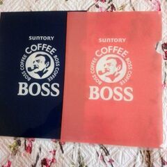 サントリー　BOSS クリアファイル　２枚