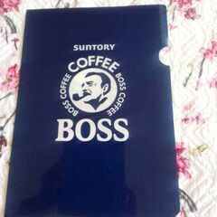 サントリー　BOSS クリアファイル　２枚の画像
