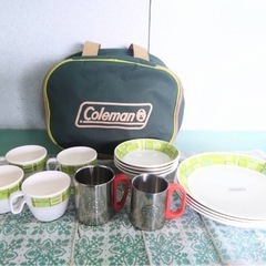 ● Coleman コールマン メラミン テーブルウェア チェッ...