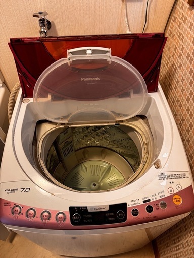 パナソニック 全自動洗濯機 (7.0kg/ピンク) 中古 NA-FS70H6 エコナビ機能搭載