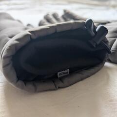 無印良品 撥水生地を使った 防水シート入り 手袋 グレイッシュブラウン Mの画像