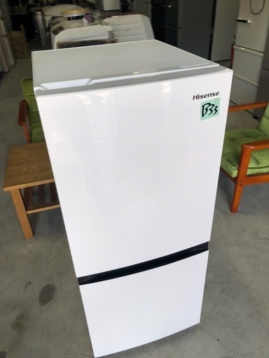 NO B33 ★格安特価★福岡市内配送設置無料★ハイセンス 134L 2ドアノンフロン冷蔵庫 オリジナル パールホワイト HR-D1303 2021年 ハイセンス（HISENSE） 爆買 新生活応援 中古 冷蔵庫 一人暮らし 134L