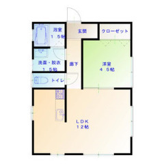 1ＬＤＫ ☆5/2 プロフ必読☆審査 初期費用 保証人無で不安、...