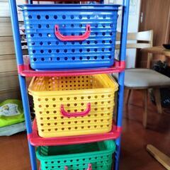 整理かご3段