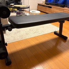 折り畳みトレーニングベンチ　ダンベルセット
