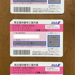 ANA 全日空　株主優待券　3枚セット