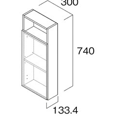 南海プライウッド 収納棚 トイレ収納ボックス の画像