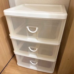 【無料】3段衣装ケース×3個