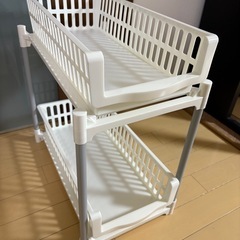 ニトリ　スライドトレー2段ラック
