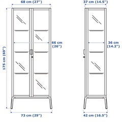MILSBO ミルスボ コレクションケース, チャコール, 73x175 cmの画像