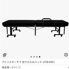 アイリスオーヤマ 折りたたみベッド OTB-KRHの画像
