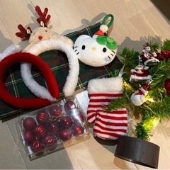 クリスマスツリー　カチューシャ　ハローキティオーナメント
