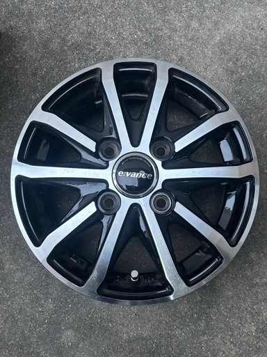 美品１２インチアルミホイール４枚セット　12-3.50  　インセット４4