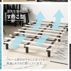 【0円】セミダブル脚付きマットレスの画像