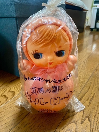 【メルカリにて販売できました】おきあがり人形　パールローリー　楠原製　未使用　袋入　箱付　昭和　レトロ