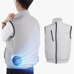 ファン付きベスト 2025 空調作業服 男女兼用 涼しい 快適 ...