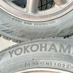 日本製【本物の BR】ユーノス ロードスター レビン シビック サニー ジェミニ MR2【富山】185/60R14 冬 ヨコハマ 中古４本 PCD100 ブラックレーシング ワタナベ 似 TE37 風の色 14インチの画像