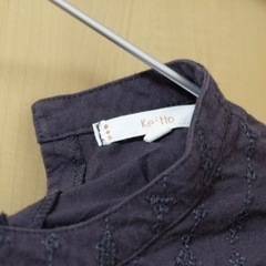 keitto ブラック コットンシャツ Mサイズの画像