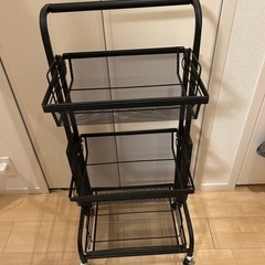 キッチンワゴン　収納　3段