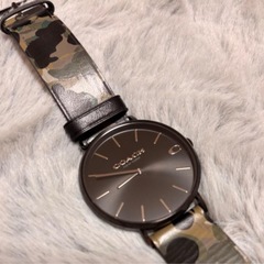 COACHメンズ腕時計 CHARLES/black/カモフラージ...