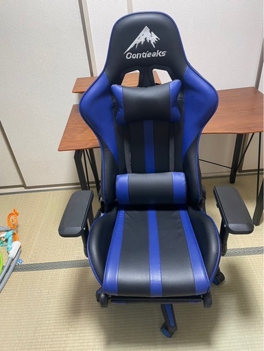 【受渡し予定決まりました
】ゲーミングチェア コンティークス ブルー　オフィスチェア