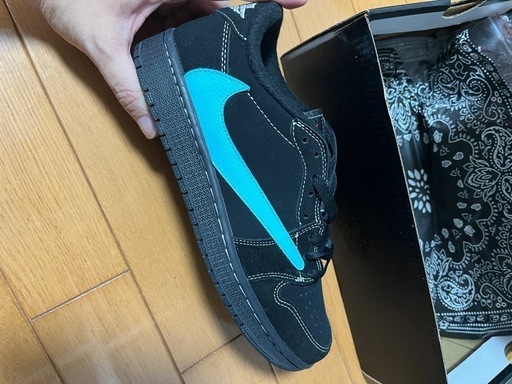Travis Scott × Tiffany カスタム Air Jordan 1 low dude9 サイズ　41 《26センチ》