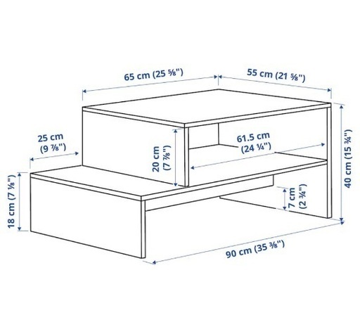 IKEA HOLMERUD/ホルメルド コーヒーテーブル（リビングルームの