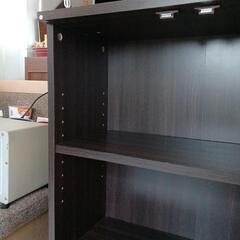 4段ボックス　ダークブラウンの画像