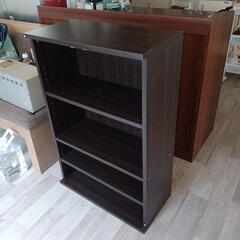 4段ボックス　ダークブラウンの画像