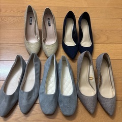 お早めに！パンプス2点＋ヒール3点の計5点セット