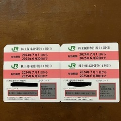 JR東日本　株主優待割引券　4枚
