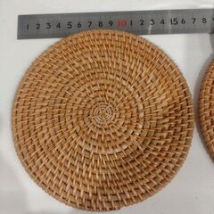 ラタン コースター 鍋敷き