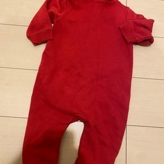 baby GAP✨熊耳フード✨赤色ロンパース✨の画像