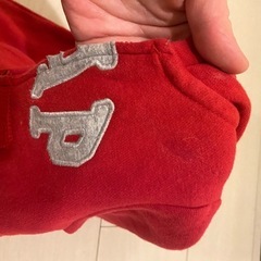 baby GAP✨熊耳フード✨赤色ロンパース✨の画像