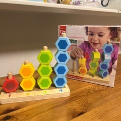 【美品】ハペ　知育　カウンティングスタッカー