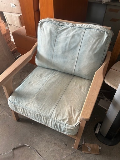 WTW 1シーターTISMO ティズモ　デニムソファ　1人掛け　シングル