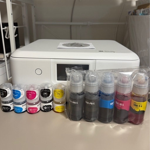 【新品同様】EPSON エプソン インクジェットプリンター ホワイト EW-M757TW エコタンク搭載モデル