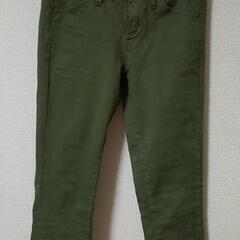レディース スキニーパンツ カーキ 美脚の画像