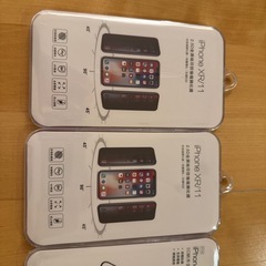 iPhone XR/11、7puls用ガラスフィルム　4枚セット