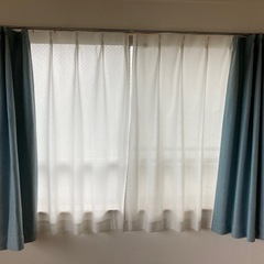 窓用遮光カーテン、レースカーテンセットの画像