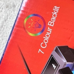 ホワイトキーボード※ゲーミングPCにも※映えネオン※ライトあり、なし切り替え、有線の画像