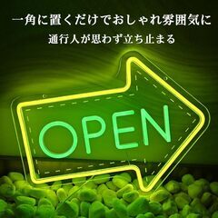 オープンネオンサイン LED OPEN看板の画像